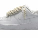NIKE AIR FORCE 1 CHUNKY ROPE LACES BEIGE